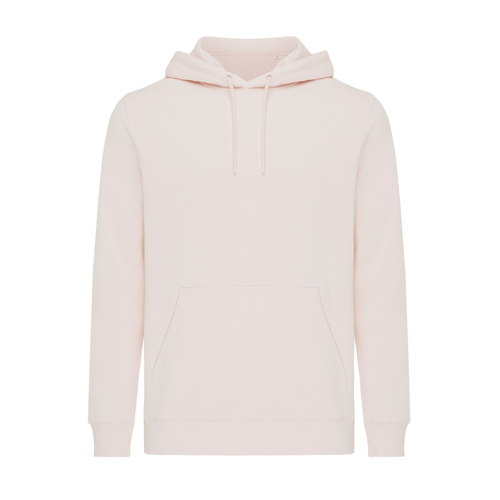 Lekka bluza z kapturem Iqoniq Rila, bawełna z recyklingu P054841X cloud pink