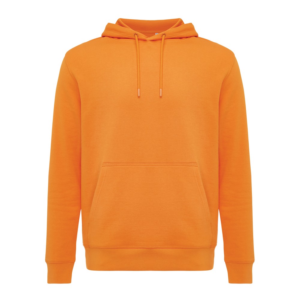Lekka bluza z kapturem Iqoniq Rila, bawełna z recyklingu P054841X pomarańczowy