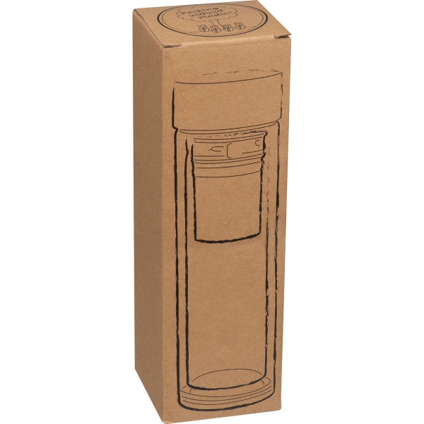 Butelka szklana termiczna 420 ml P086182K