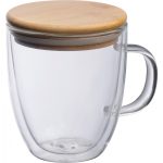 Kubek szklany z pokrywką 350 ml P086141K