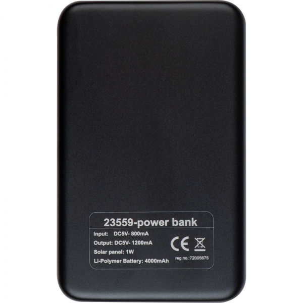 Power bank 4000 mAh solarny P085619K