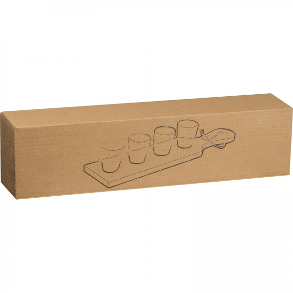 Zestaw 4 kieliszki 30 ml i podstawka P087063K