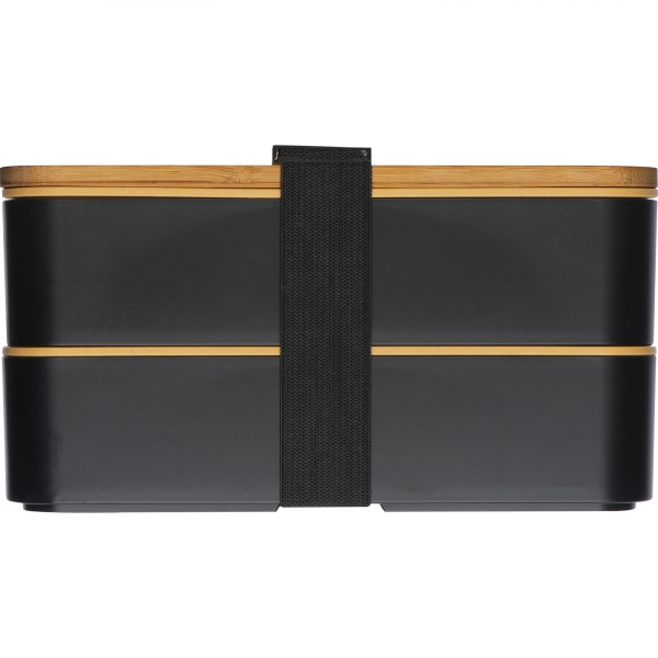 Zestaw lunch box ze sztućcami i butelka termiczna 500 ml P086719K