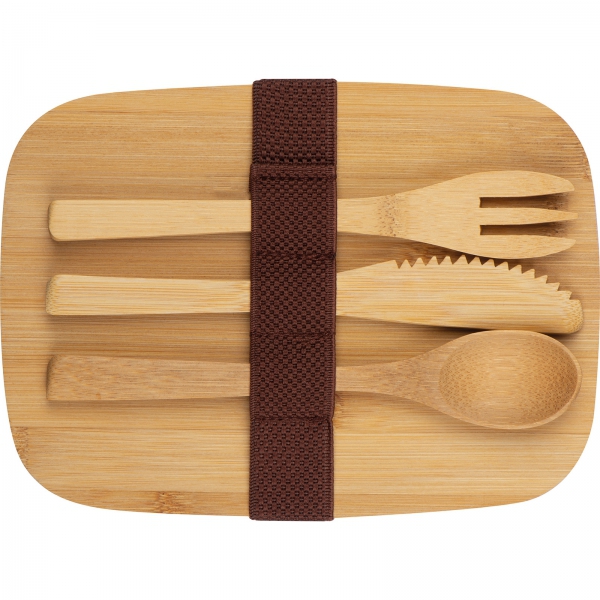 Lunch box ze sztućcami 950 ml P086625K