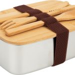 Lunch box ze sztućcami 950 ml P086625K