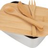 Lunch box ze sztućcami 950 ml P086625K