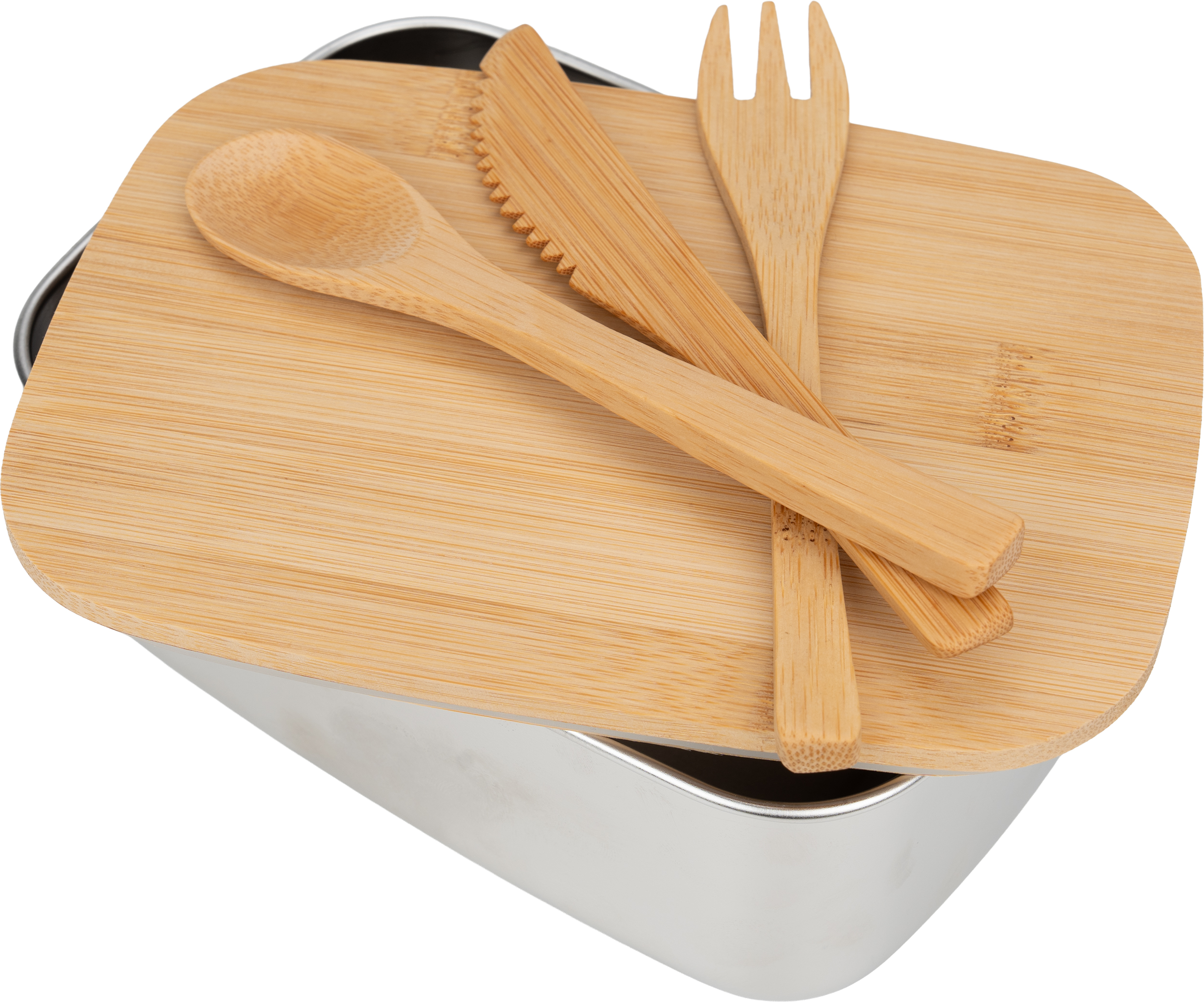 Lunch box ze sztućcami 950 ml P086625K