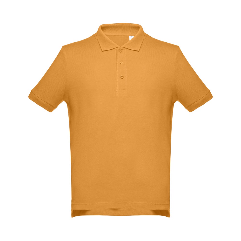 THC ADAM II. Męska bawełniana koszulka polo z krótkim rękawem P121941S ciemny żółty THC ADAM II. Męska bawełniana koszulka polo z krótkim rękawem P121941S ciemny żółty
