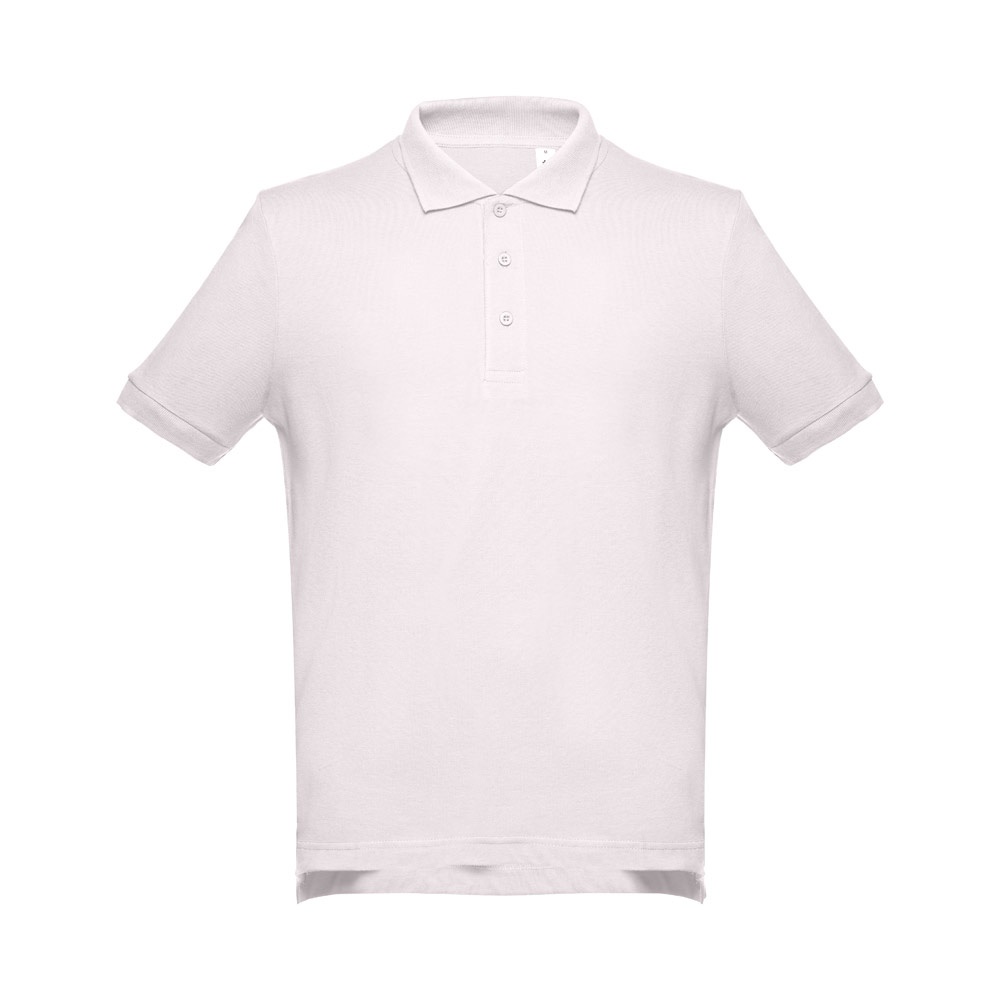 THC ADAM II. Męska bawełniana koszulka polo z krótkim rękawem P121941S pastelowy różowy THC ADAM II. Męska bawełniana koszulka polo z krótkim rękawem P121941S pastelowy różowy