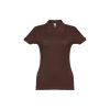 THC EVE II. Damski polo t-shirt P121953S ciemny brąz THC EVE II. Damski polo t-shirt P121953S ciemny brąz