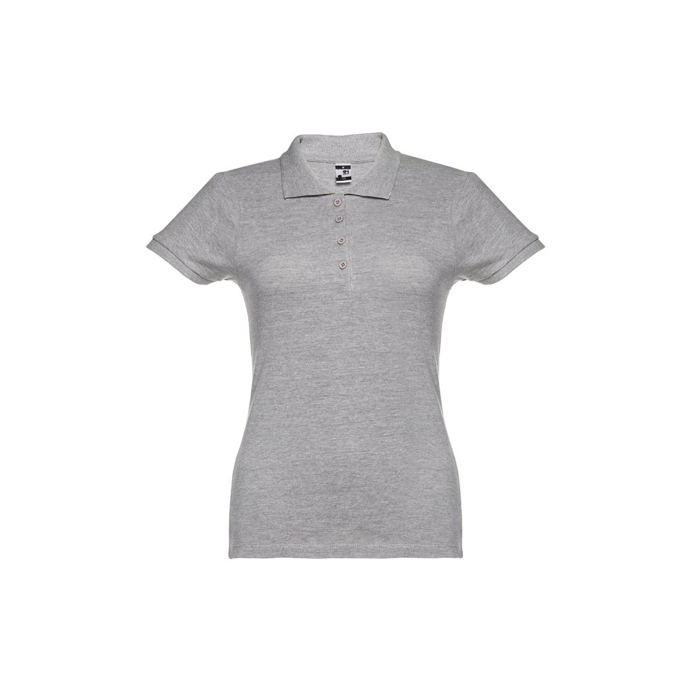 THC EVE II. Damski polo t-shirt P121953S jasnoy szary melanż THC EVE II. Damski polo t-shirt P121953S jasnoy szary melanż