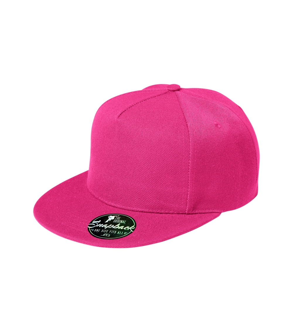 Czapka unisex Rap 5P P027957F czerwień purpurowa