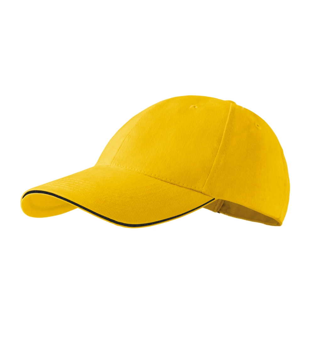 Czapka unisex Sandwich 6P P026007F żółty