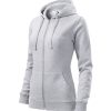 Bluza damska Trendy Zipper P025179F jasnoszary melanż