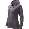 Bluza damska Trendy Zipper P025179F stalowy
