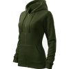 Bluza damska Trendy Zipper P025179F military