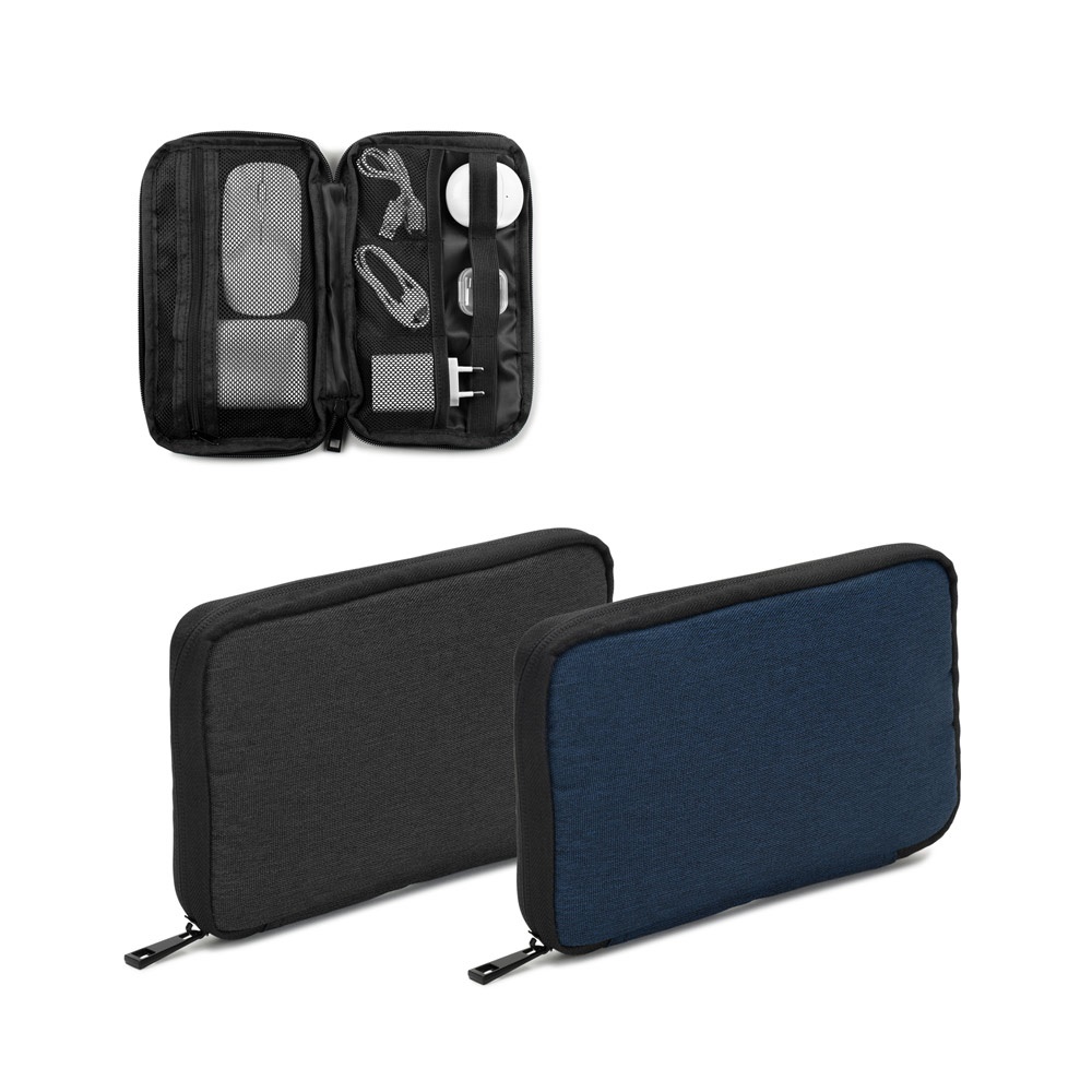 Newcastle BAG. Torba organizacyjna z poliestru z recyklingu o wysokiej gęstości 600D z przestronną komorą główną na akcesoria techniczne P122201S ST-92574-W