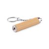 RACHEL. Bamboo and ABS key ring with LED torch P122239S