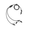 BERTOZZI. Superszybki kabel USB 6 w 1 wykonany z aluminium i przetworzonego PET P122243S