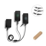 BERTOZZI. Superszybki kabel USB 6 w 1 wykonany z aluminium i przetworzonego PET P122243S