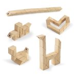 THINKO. Drewniane puzzle z 24 elementami P122250S