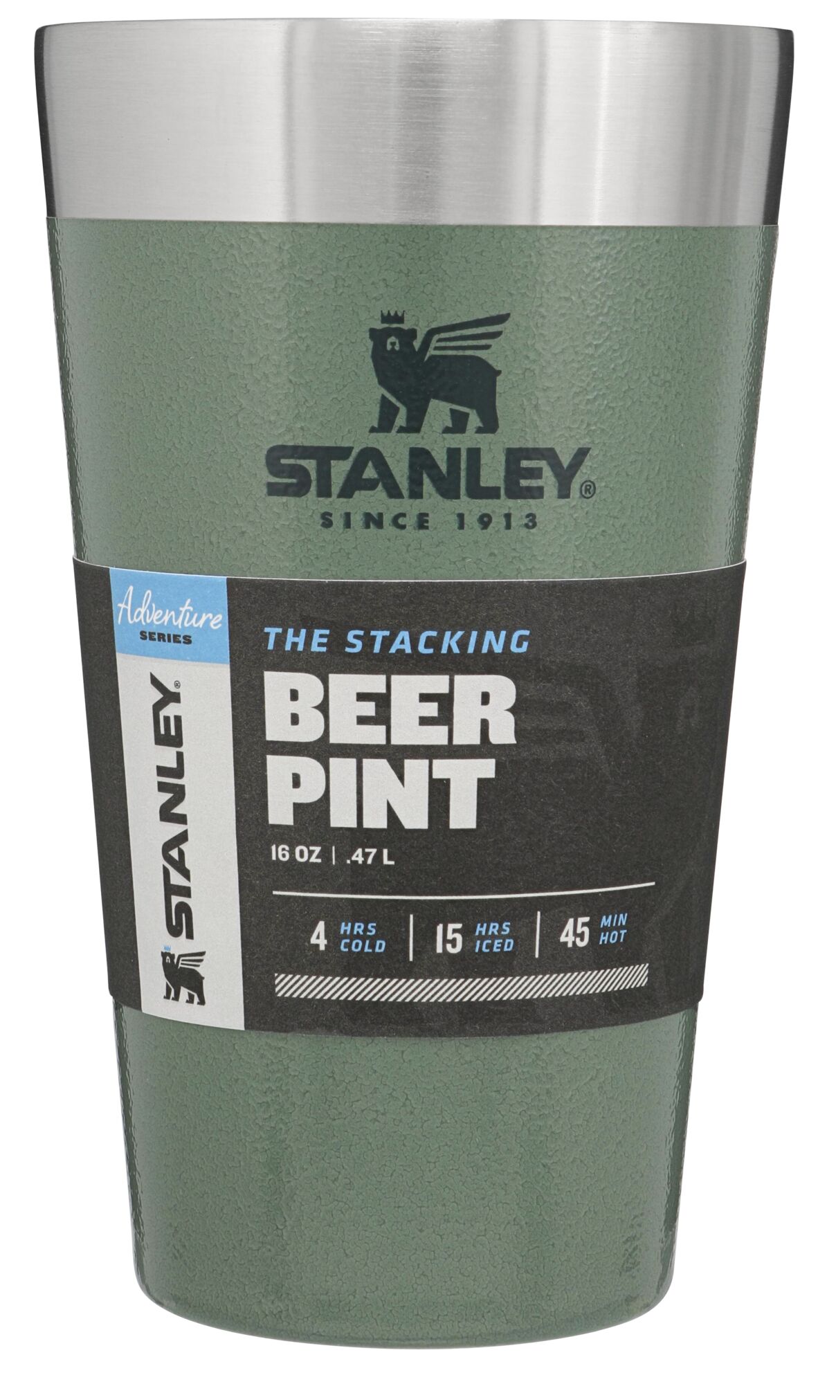 Kubek Stanley ADVENTURE STACKING BEER PINT 0,47 L P091050P hammertone green Kubek Stanley ADVENTURE STACKING BEER PINT 0,47 L P091050P hammertone green