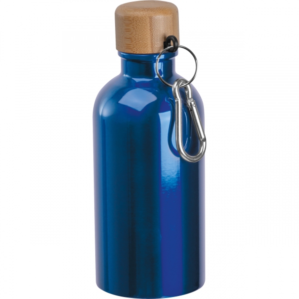 Butelka metalowa 400 ml P106671K niebieski