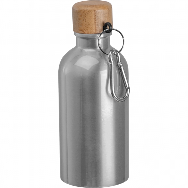 Butelka metalowa 400 ml P106671K szary