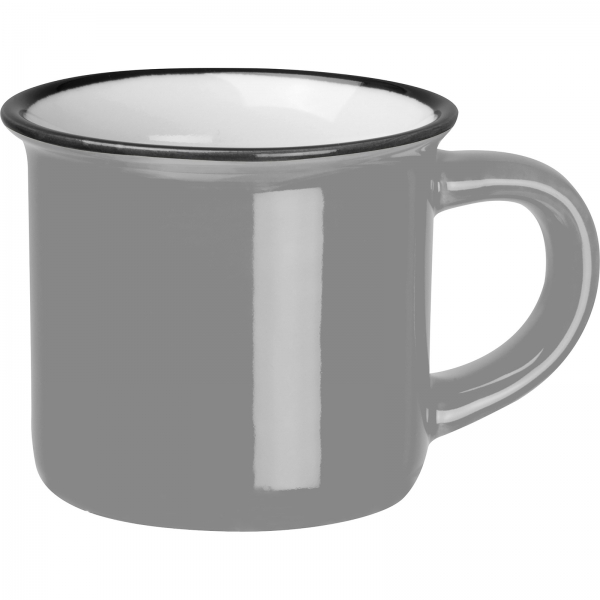 Kubek ceramiczny 60 ml P087021K szary Kubek ceramiczny 60 ml P087021K szary