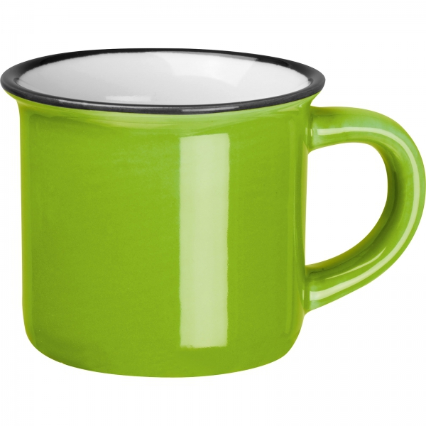 Kubek ceramiczny 60 ml P087021K zielony Kubek ceramiczny 60 ml P087021K zielony