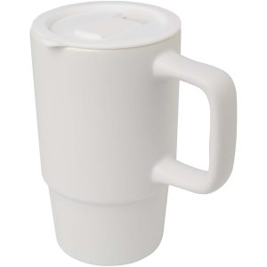 Carter kubek ceramiczny o pojemności 450 ml z plastikową pokrywką P123319C PFC-100896-W