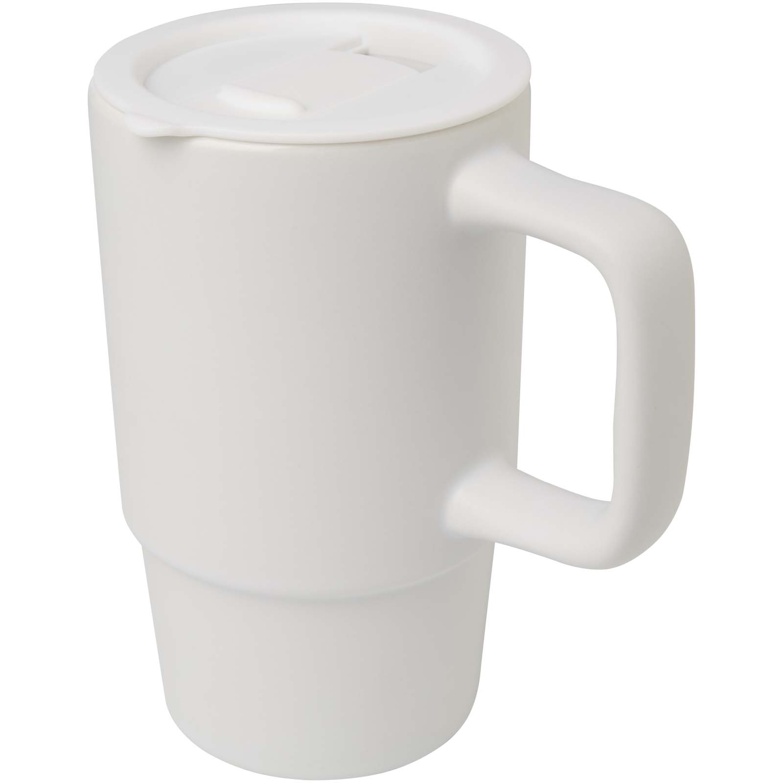 Carter kubek ceramiczny o pojemności 450 ml z plastikową pokrywką P123319C PFC-100896-W