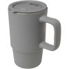 Carter kubek ceramiczny o pojemności 450 ml z plastikową pokrywką P123319C szary