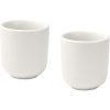 Male filiżanki ceramiczne do espresso o pojemności 90 ml - zestaw 2 sztuk P123309C biały