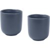 Male filiżanki ceramiczne do espresso o pojemności 90 ml - zestaw 2 sztuk P123309C hale blue