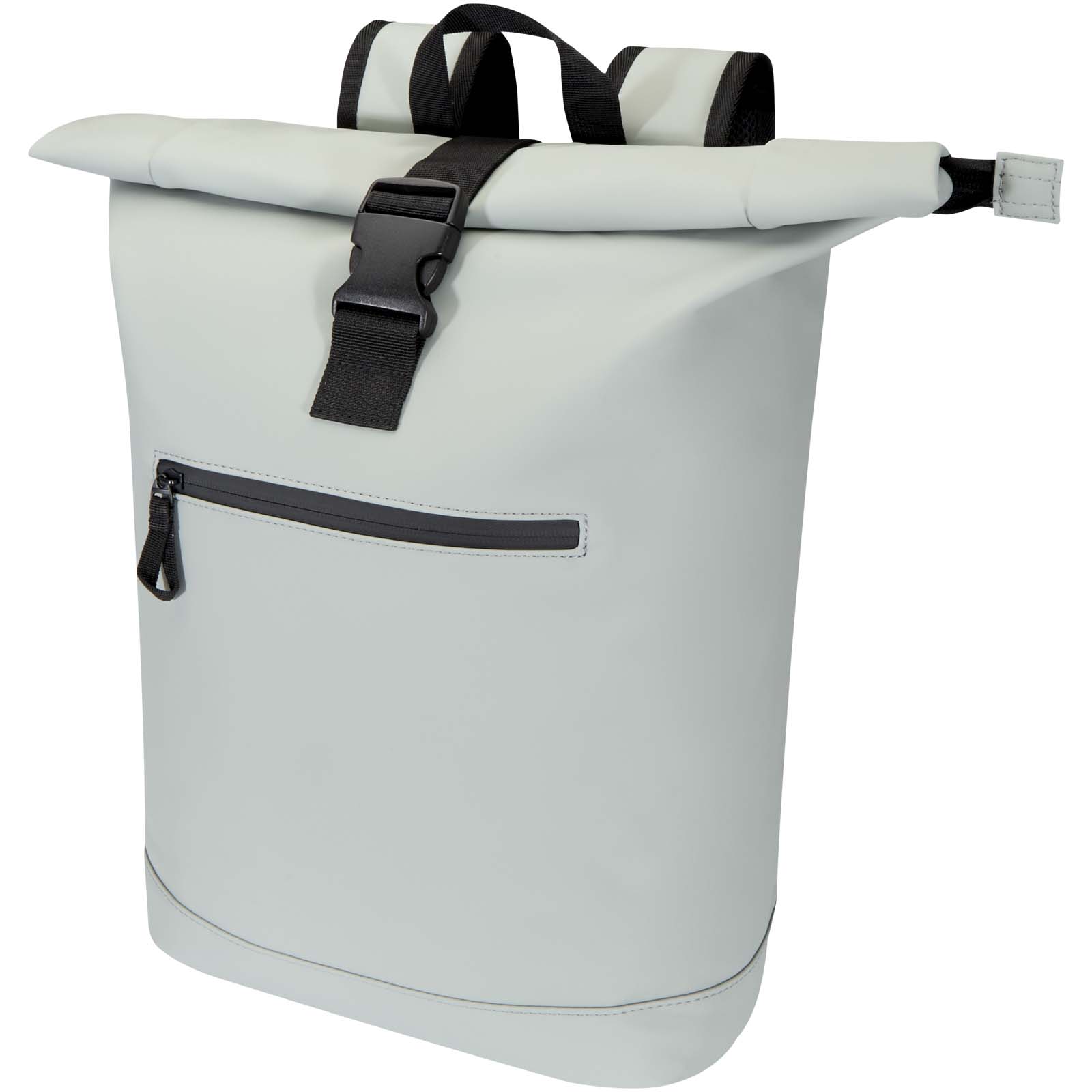 Resi Plus plecak na 15-calowego laptopa o pojemności 18 l z recyklingu, z certyfikatem GRS i zwijaną górną częścią P123104C szary