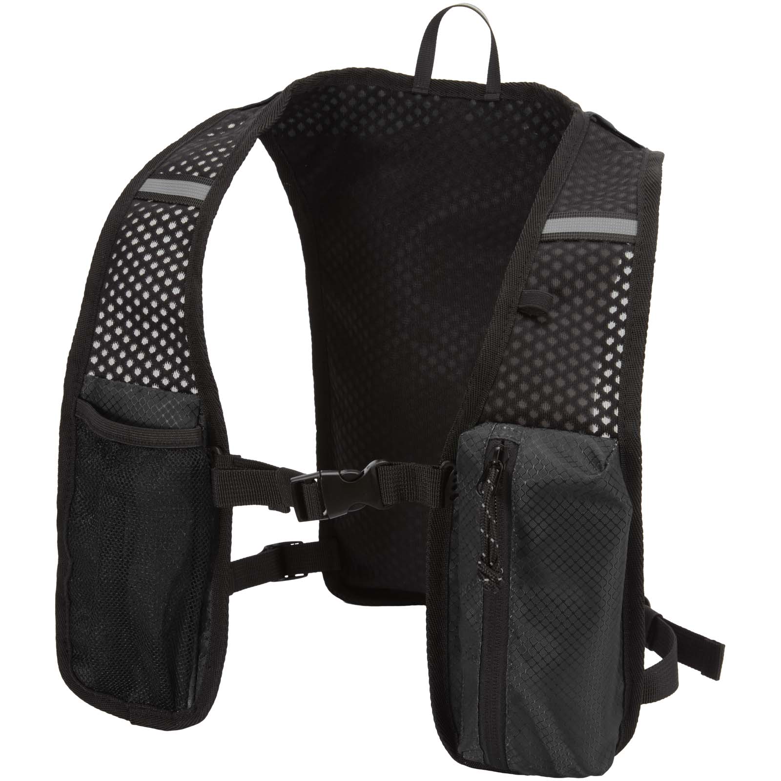 Nomad kamizelka do biegania z recyklingu z certyfikatem GRS, z systemem nawadniającym o pojemności 5 l P123188C czarny