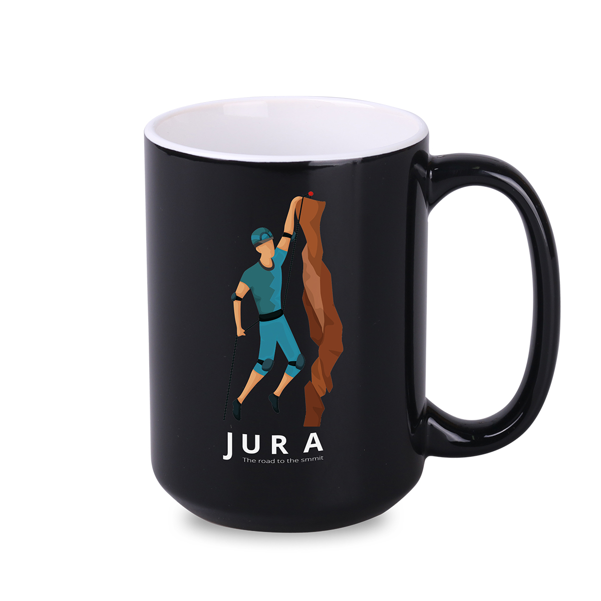 Kubek Nevada 450 ml P102181M czarny / biały