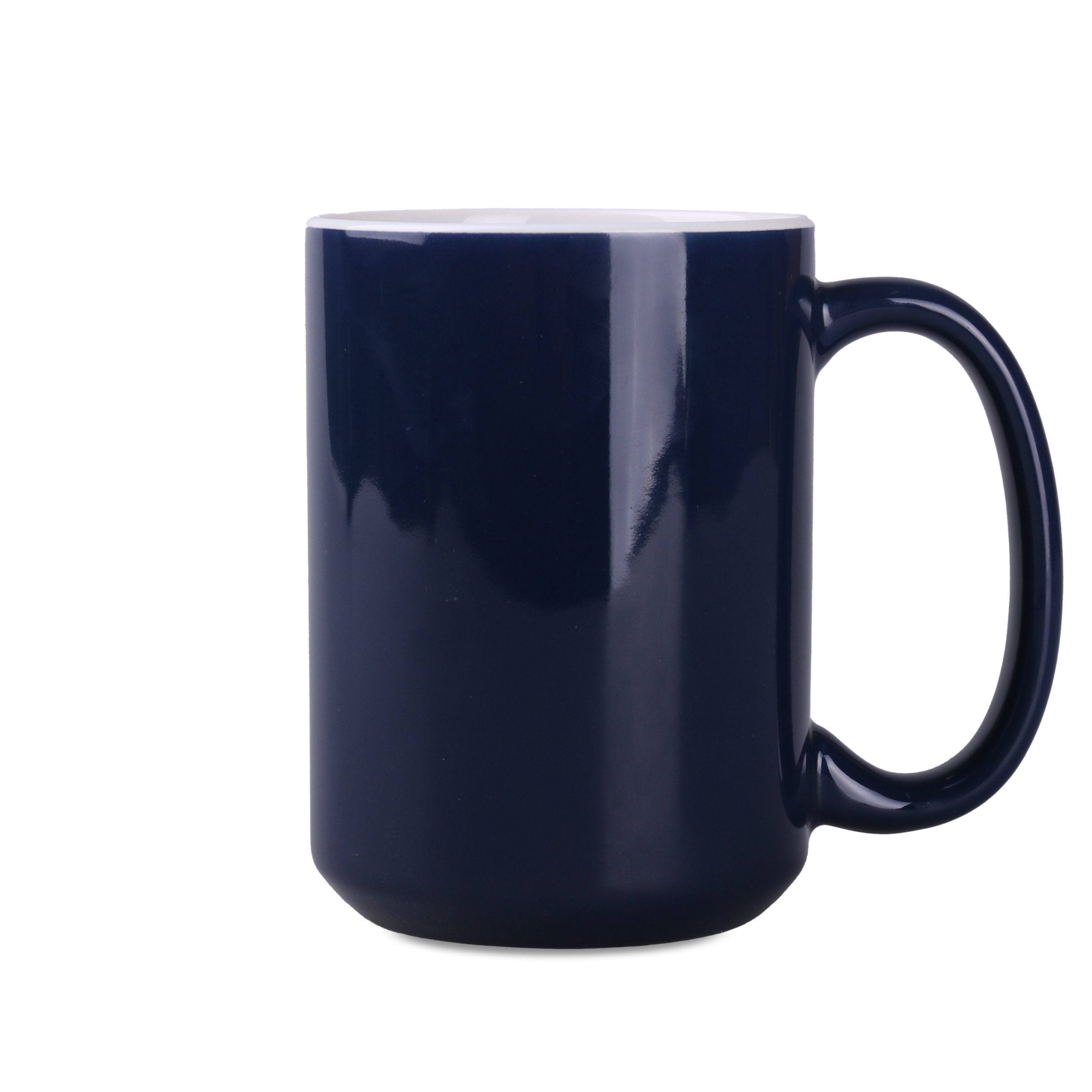 Kubek Nevada 450 ml P102181M granatowy / biały