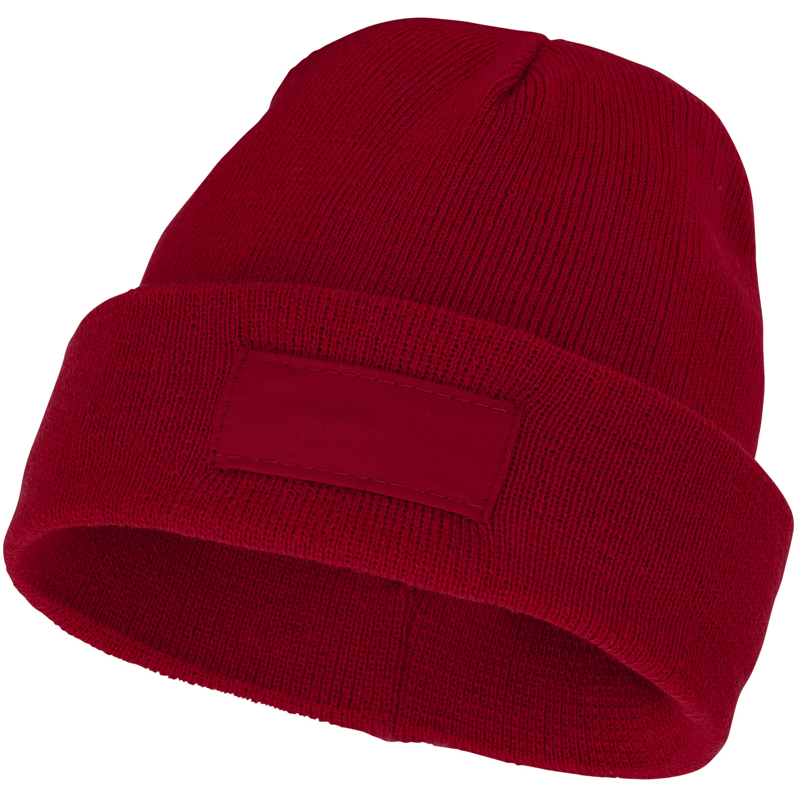 Czapka typu beanie Boreas z naszywką P071901C czerwony