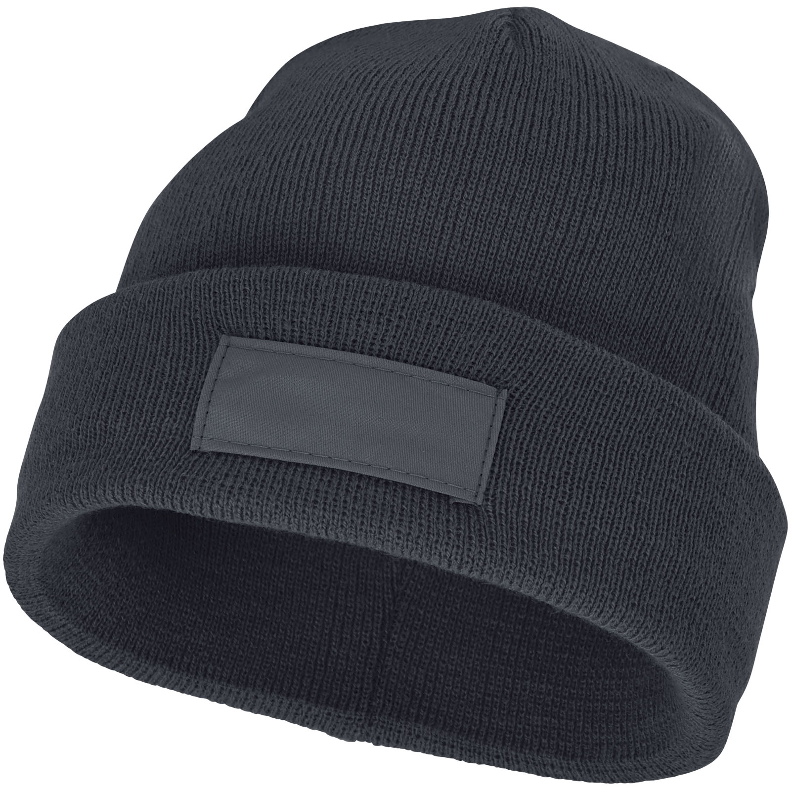 Czapka typu beanie Boreas z naszywką P071901C szary sztormowy