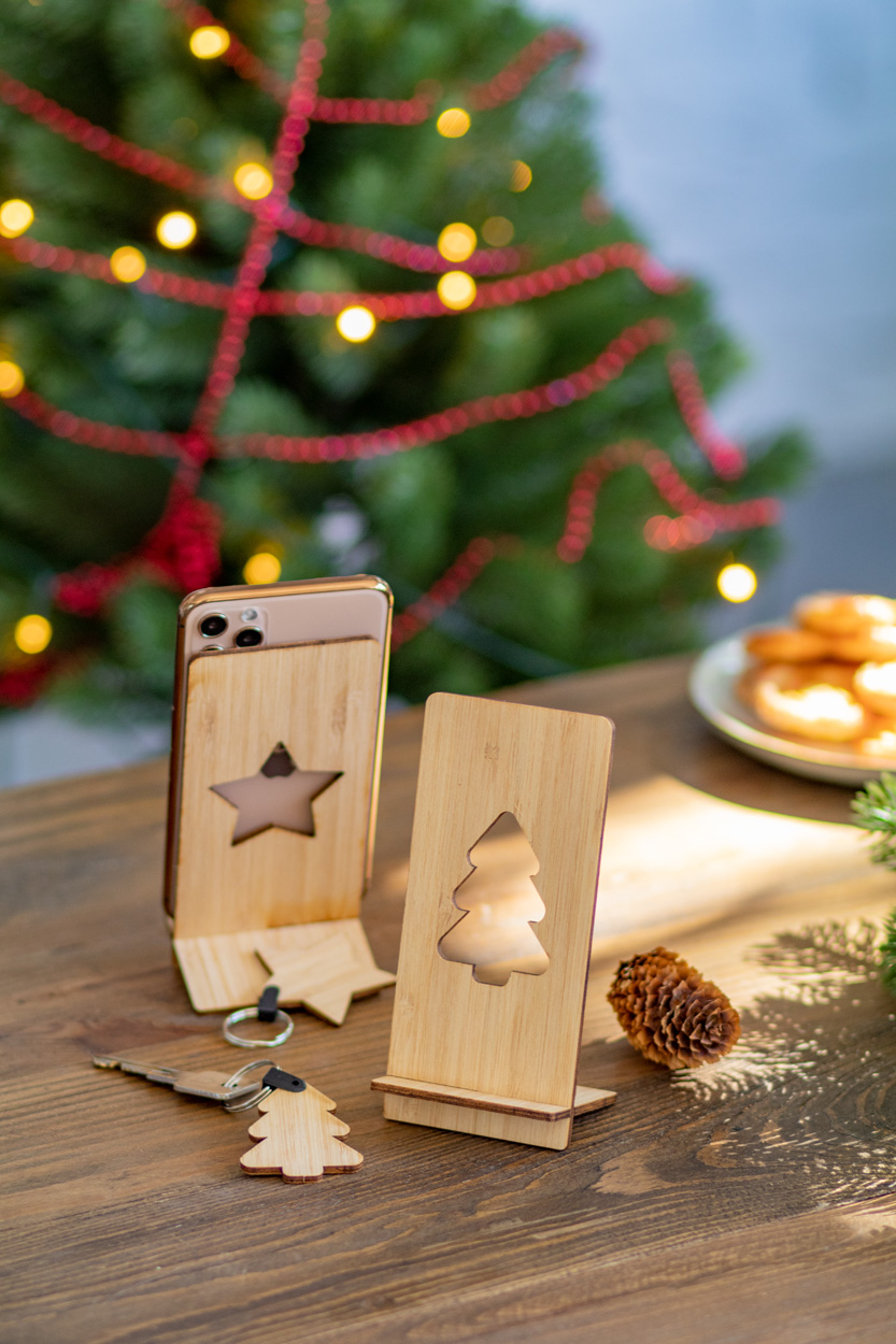 świąteczny uchwyt na telefon P131155D