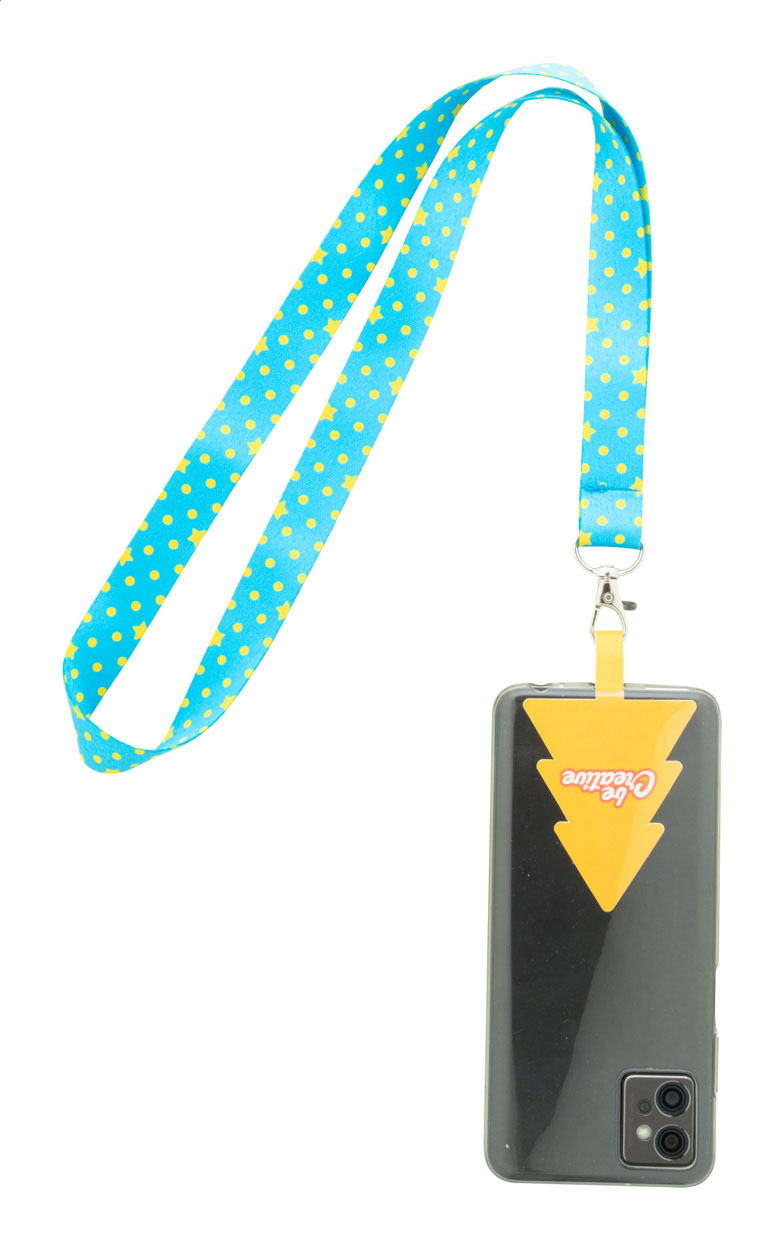 Personalizowana smycz RPET z uchwytem na telefon P131222D