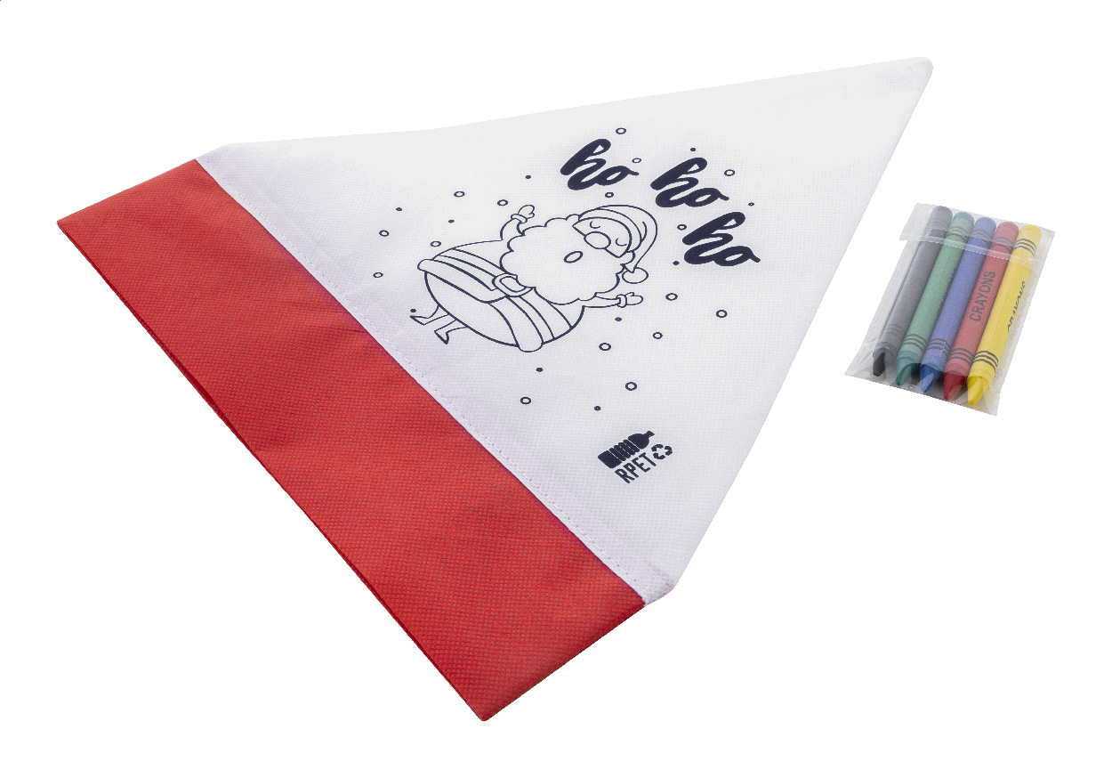 Czapka mikołaja do kolorowania P131510D 2 Czapka mikołaja do kolorowania P131510D