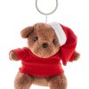 Pluszowy świąteczny brelok - miś P131887D