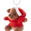 Pluszowy świąteczny brelok - miś P131887D