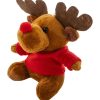 Pluszowy świąteczny brelok - renifer P131888D