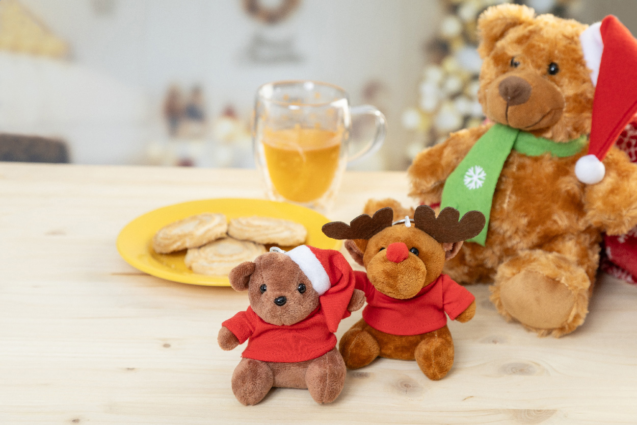 Pluszowy świąteczny brelok - renifer P131888D