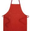 Fartuch bawełniany P132147D czerwony