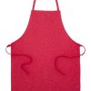 Fartuch z bawełny z recyklingu P131530D czerwony